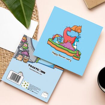 Dinosaur Anniversary Card | Cute Greeting Cards, 2 of 5