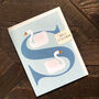 Mini S For Swans Card, thumbnail 4 of 5