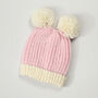 Pompom Hat Baby Knitting Kit, thumbnail 3 of 9
