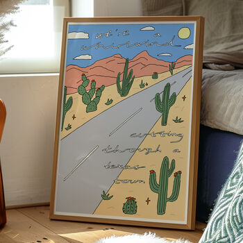 Lainey Wilson “Whirlwind” Art Print – Western Desert Illustration, Country Music Wall Art Poster, 3 of 7