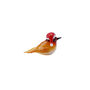 Glass Festive Robin Figurine With Santa Hat | Gift Box, thumbnail 3 of 4