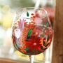 Hand Painted Wildflower Balloon Gin Glass, thumbnail 4 of 4