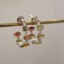 Mixed Tourmaline Sterling Silver Hoop Earrings, thumbnail 12 of 12