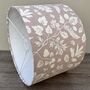 Bellever Blush Pink Botanical Drum Lampshades, thumbnail 4 of 8