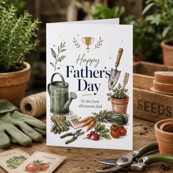 Allotment Dad Father’s Day Card, Gardening Card, 3 of 6