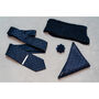 Navy Blue Polka Dot Tie And Sock Set Groomsmen Gift, thumbnail 3 of 3