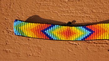 Vibrant Rainbow Beaded Bracelet – Handmade And Adjustable, 3 of 3