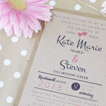 Paperhearts Wedding Invitation, 2 of 4