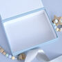 Personalised Blue Baby Keepsake Box With Rocking Horse, thumbnail 3 of 5