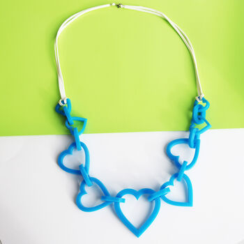 Large Heart Acrylic Necklace, 3 of 12
