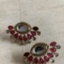 Hot Pink Kundan Statement Lightweight Earrings, thumbnail 4 of 4