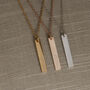 Word Vertical Bar Engraved Necklace, thumbnail 2 of 10
