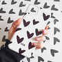 Personalised Black And White Heart Print Phone Case, thumbnail 2 of 5