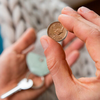Farthing Coin Token Keepsake Keyring 1920 To 1956, 2 of 12