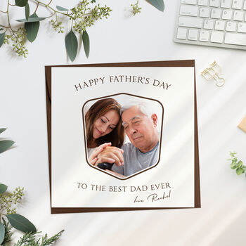 Personalised Father's Day Photo Card, 4 of 5