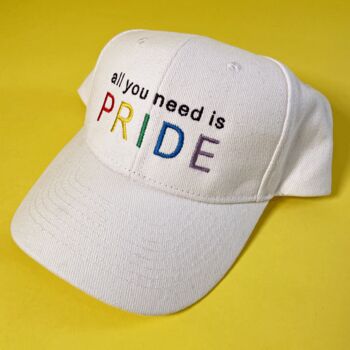 All You Need Is Pride Slogan Cap, 4 of 4