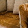 Vintage Leather Cushioned Sofa Choice Of Sizes, thumbnail 3 of 12