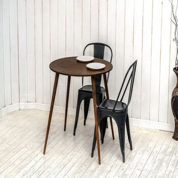 Ound Wooden Dining Room Table, Narrow Dine Table, 7 of 12