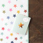 Smiley Stars Wrapping Paper Two Sheets, thumbnail 5 of 5