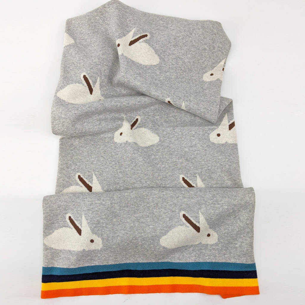 Little Bunny Knitted Baby Blanket By Hayley & Co