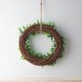 Hanging Mistletoe Wreath Christmas Decoration, thumbnail 2 of 2