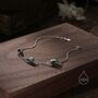 Emerald Green Cz Marquise Bracelet, thumbnail 2 of 11