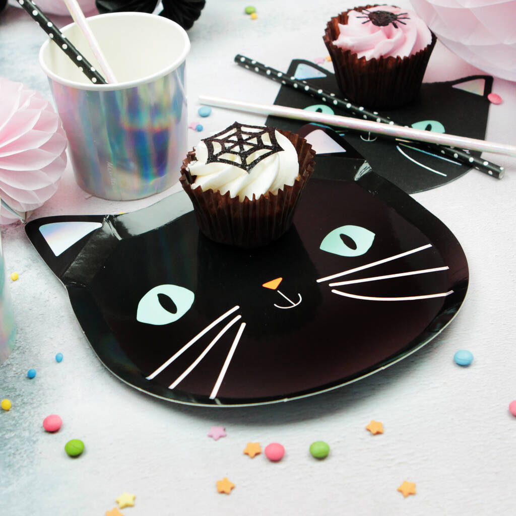 Cat Shaped Party Plates By Postbox Party 