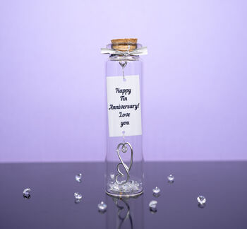 Personalised 10th Tin Anniversary Small Photo Keepsake Gift, 2 of 2