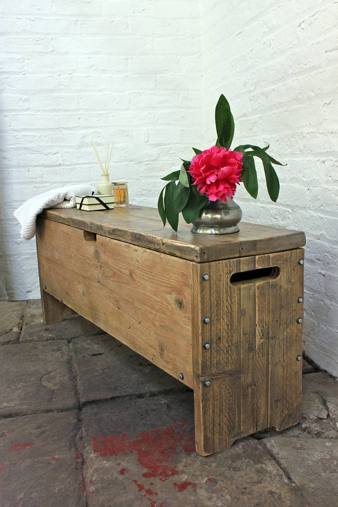 Millar Reclaimed Scaffolding Storage Box And Bench, 1 of 5