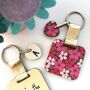 Personalised May Birth Flower Keyring, thumbnail 3 of 3