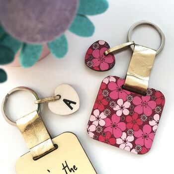 Personalised May Birth Flower Keyring, 3 of 3