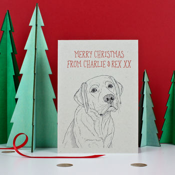 Labrador Christmas Card, 2 of 2