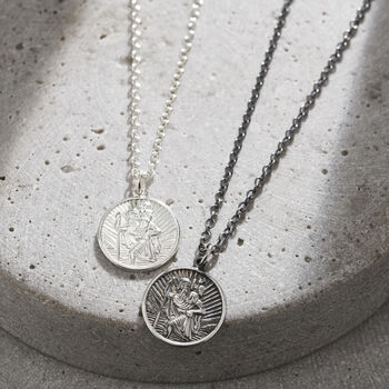 Personalised Mens St Christopher Necklace, 3 of 9