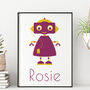 Personalised Children's Robot Prints, thumbnail 3 of 9