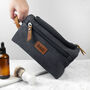 Personalised Jetsetter Denim Wash Bag, thumbnail 7 of 11