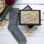 Personalised Date Night In Slipper Sock Gift Box, thumbnail 2 of 4
