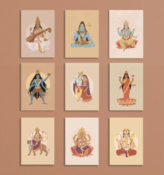 Hindu Gods Postcards, 3 of 4