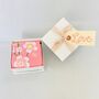 Pink Floral Organic Cotton Ankle Socks ~ Boxed, thumbnail 4 of 4