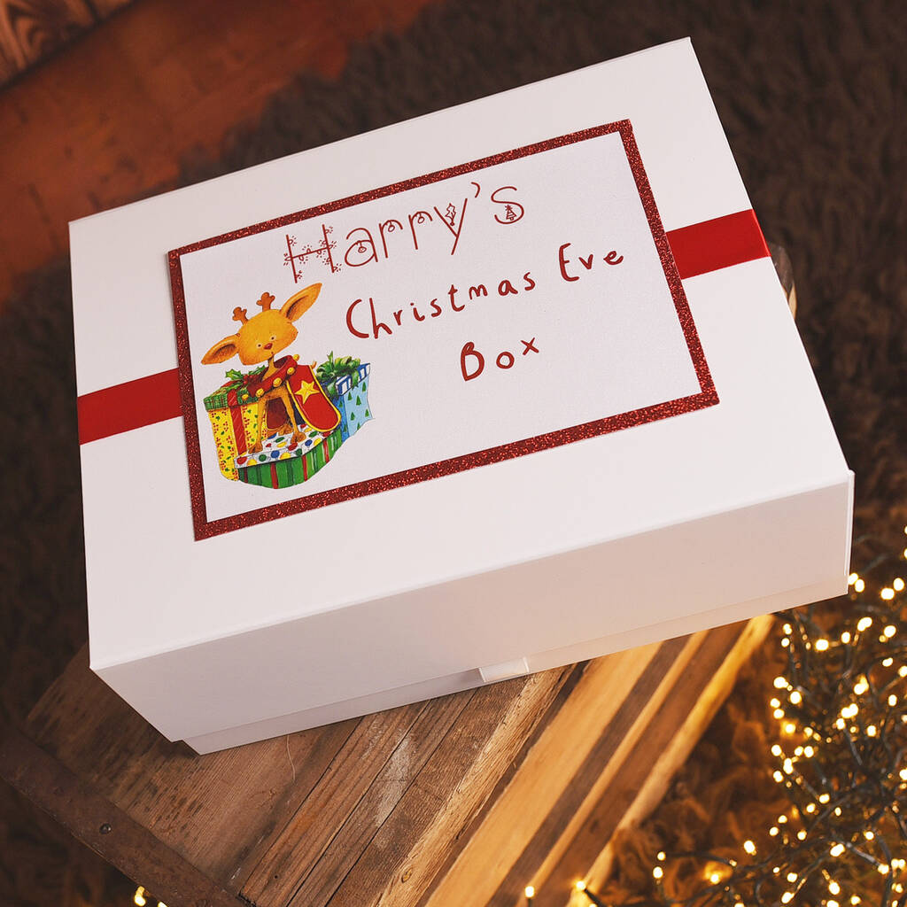 Personalised Reindeer Christmas Eve Surprise Box By Dreams To Reality