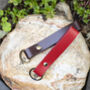 Personalised English Leather Keyring Outdoor Fathers Day Gift, thumbnail 2 of 7