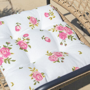 Floral Padded Garden Seat Cushions, 4 of 6