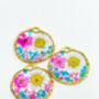 Necklace With Daisies And Pink Flowers In Silver Or Gold, thumbnail 3 of 12
