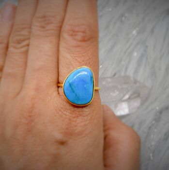 Gold Turquoise Ring, 8 of 10