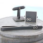 Black Tie Clip With Infinity Symbol, thumbnail 6 of 6