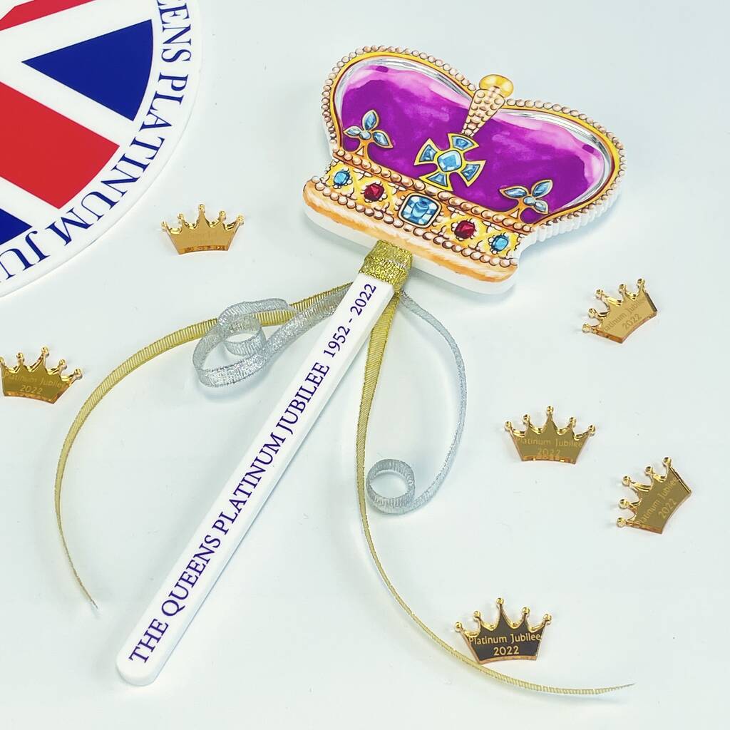 Queens Crown Jubilee Party Wand
