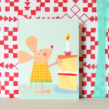 Mouse And Cake Mini Card, 5 of 5