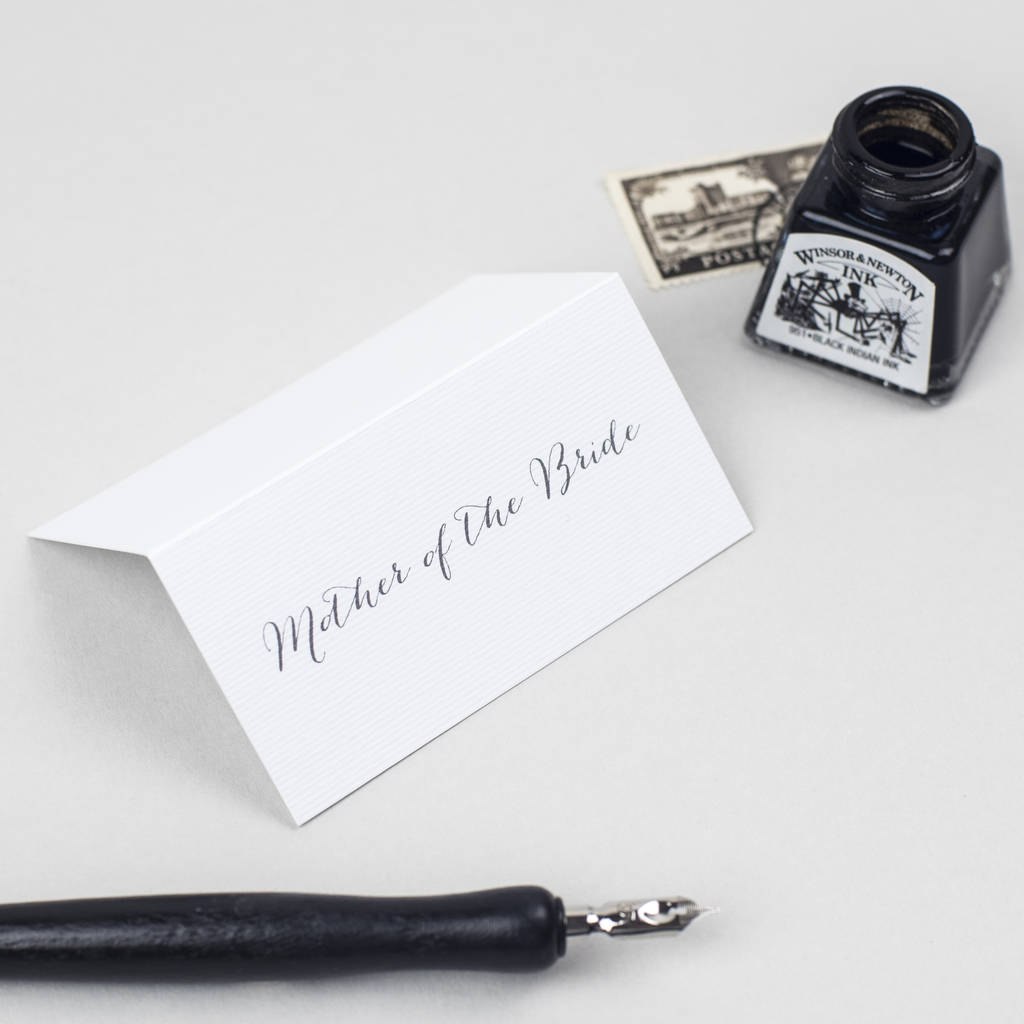 Elegant Calligraphy Wedding Place Cards By Pear Paper Co