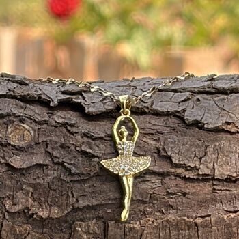 Personalised 18ct Gold Plated Ballerina Necklace, 12 of 12