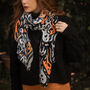 Ghosts And Ghouls Halloween Viscose Scarf, thumbnail 1 of 2