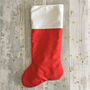 Personalised Fabric Santa Christmas Stocking, thumbnail 4 of 5